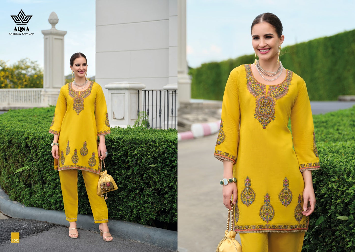 Rangat Aqsa Roman Silk Co Ord Set Supplier India