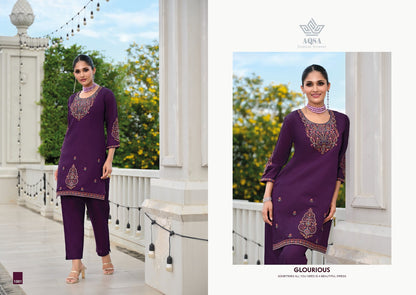 Rangat Aqsa Roman Silk Co Ord Set Supplier India