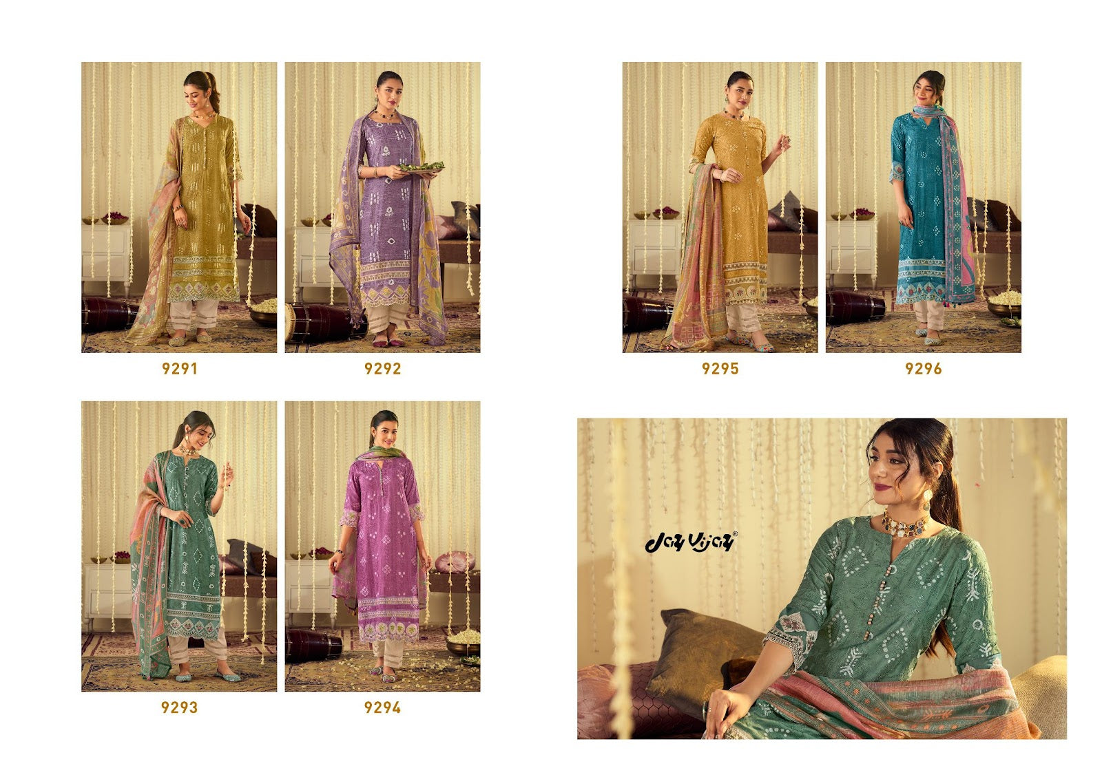 Rangat Jay Vijay Pure Muslin Pant Style Suits Manufacturer India