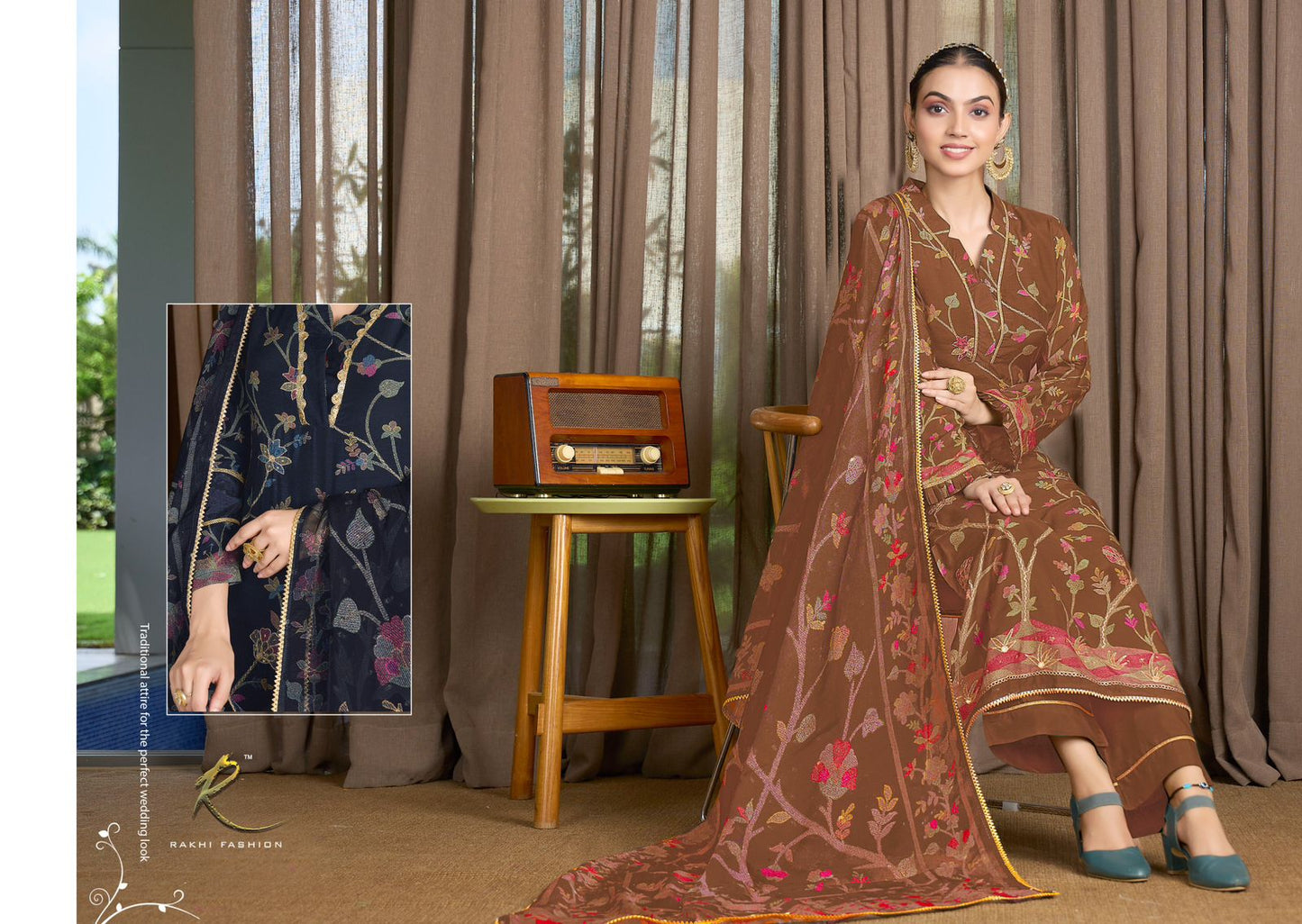 Rangat Rakhi Fashion Pure Viscose Plazzo Style Suits Supplier