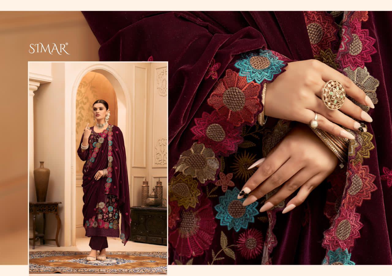 Rangat Simar Velvet Suits Supplier Gujarat