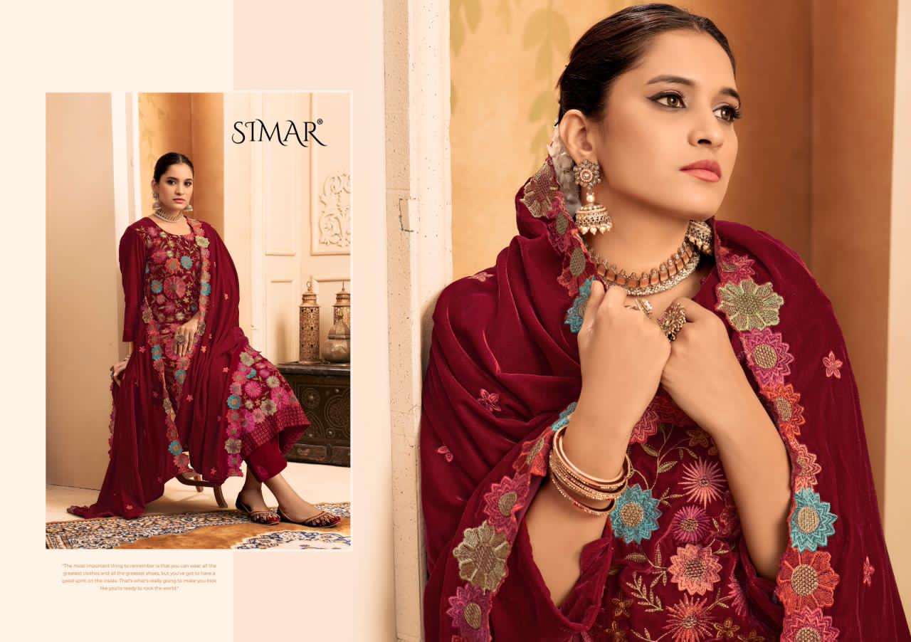 Rangat Simar Velvet Suits Supplier Gujarat