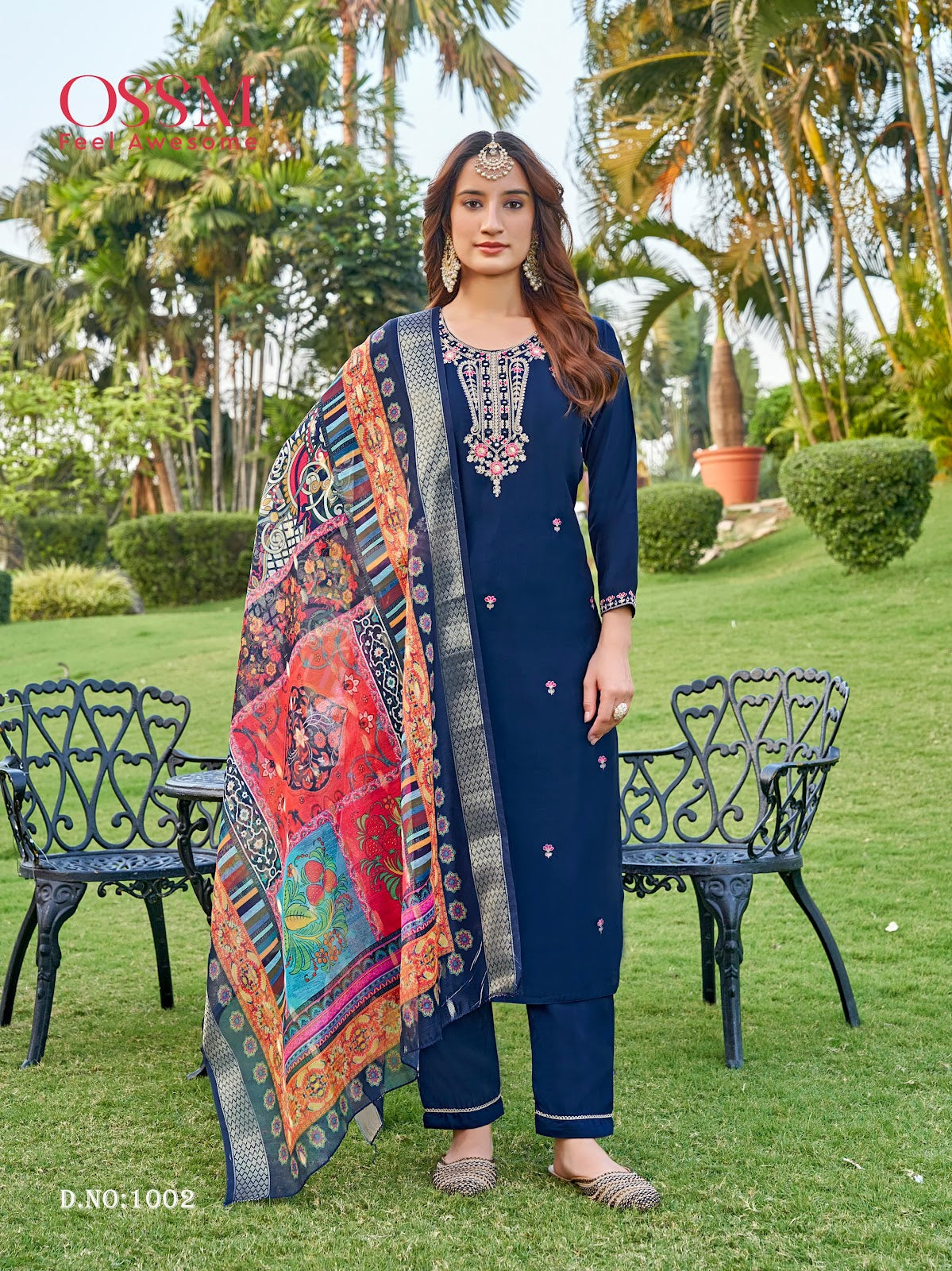Rangat Vol 2 Ossm Roman Silk Readymade Pant Style Suits Exporter Gujarat