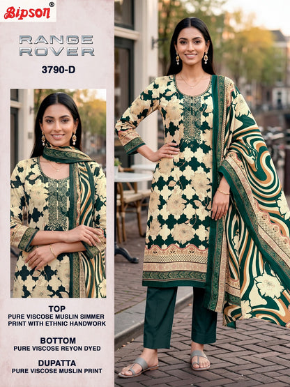 Range Rover 3790 Bipson Prints Viscose Pant Style Suits Wholesale Price