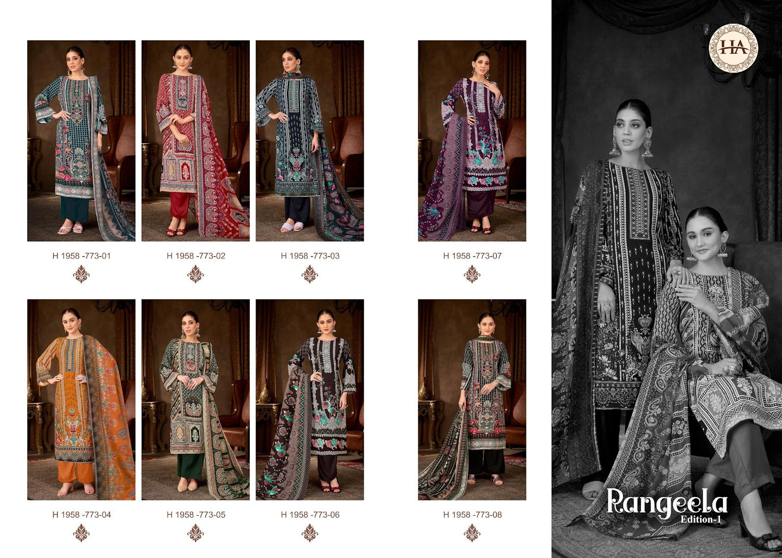 Rangeela Edition 1 Alok Pure Viscose Karachi Salwar Suits Manufacturer Gujarat