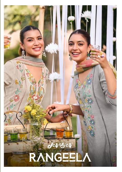 Rangeela Jay Vijay Cotton Pant Style Suits Supplier