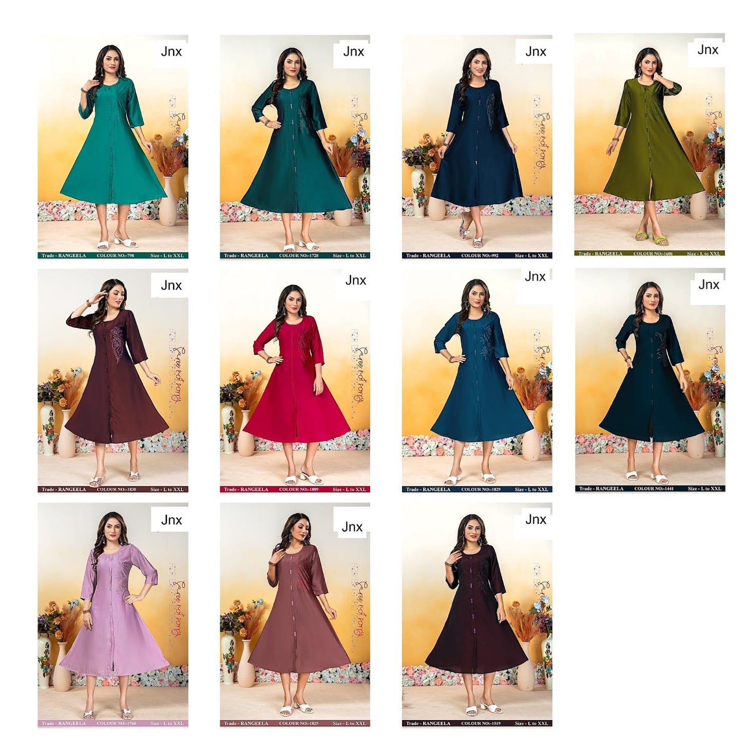 Rangeela Jnx Anarkali Kurtis Wholesale Rate