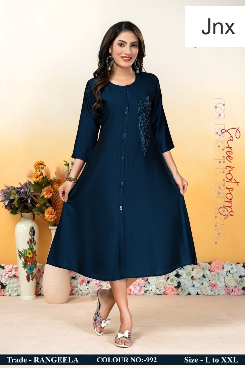 Rangeela Jnx Anarkali Kurtis Wholesale Rate