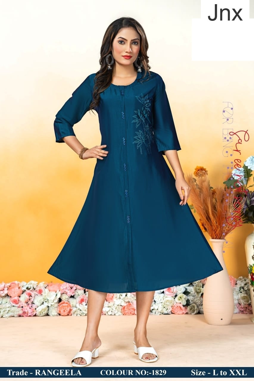 Rangeela Jnx Anarkali Kurtis Wholesale Rate