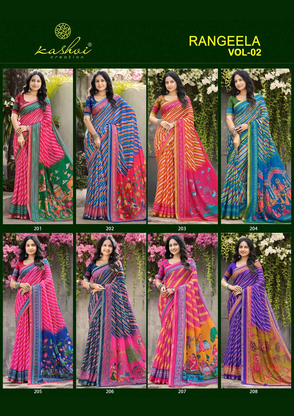 Rangeela Vol 2 Kashvi Creation Sarees Wholesale Rate