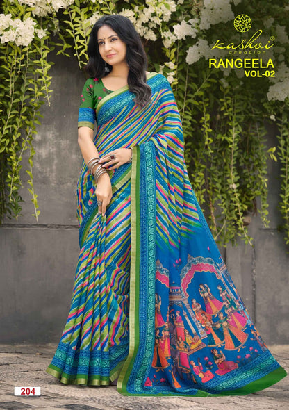 Rangeela Vol 2 Kashvi Creation Sarees Wholesale Rate