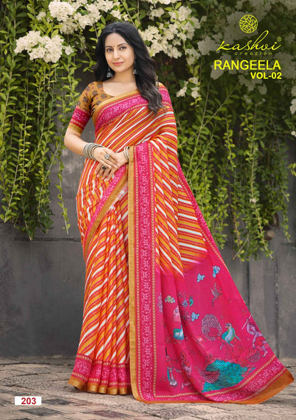 Rangeela Vol 2 Kashvi Creation Sarees Wholesale Rate