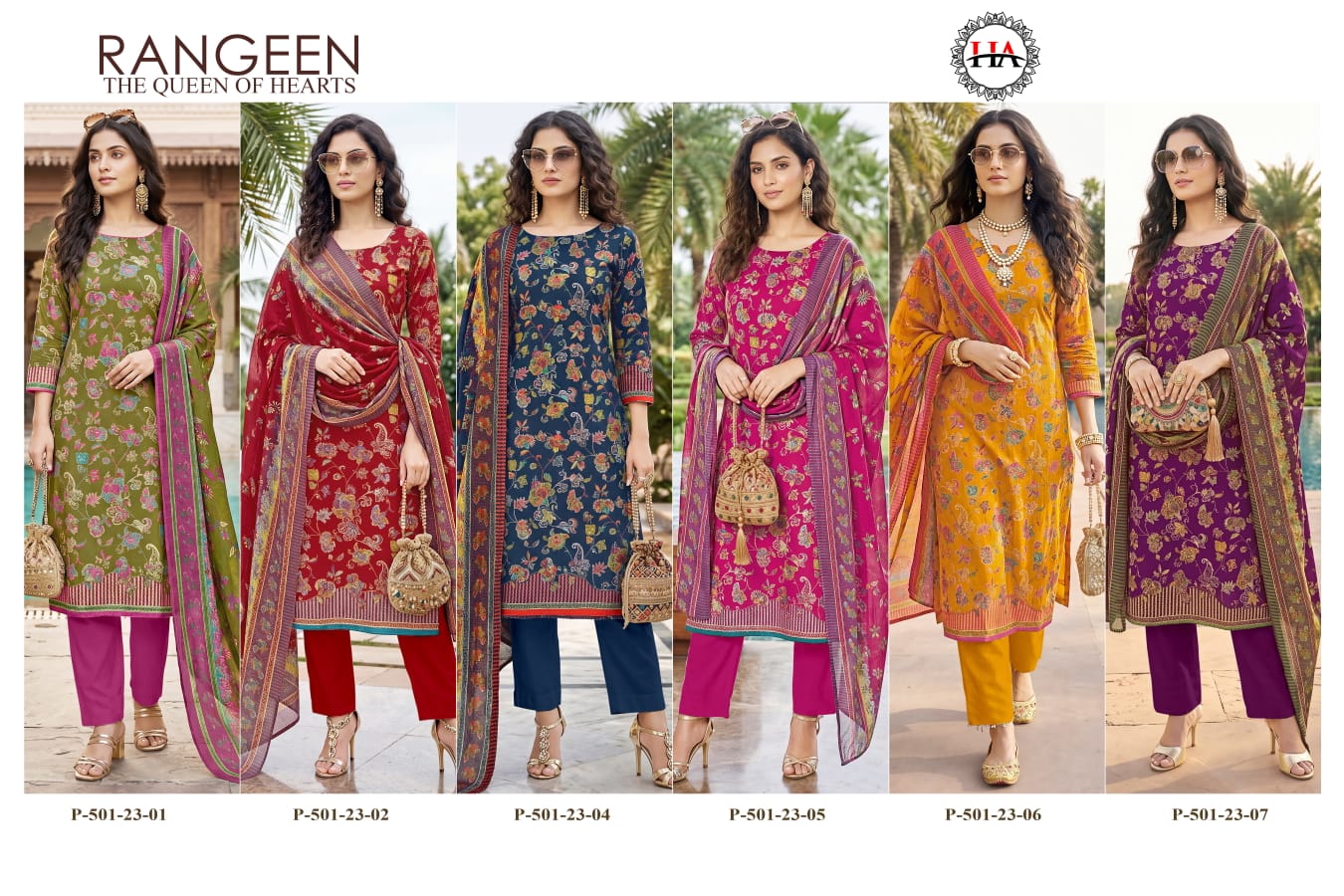 Rangeen Harshit Fashion Zam Karachi Salwar Suits Exporter Gujarat
