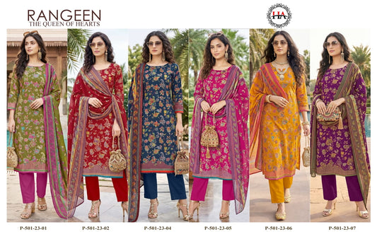 Rangeen Harshit Fashion Zam Karachi Salwar Suits Exporter Gujarat