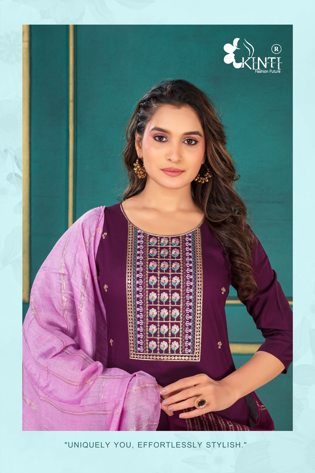 रंगीन किंती रेयॉन रेडीमेड पैंट स्टाइल सूट थोक विक्रेता