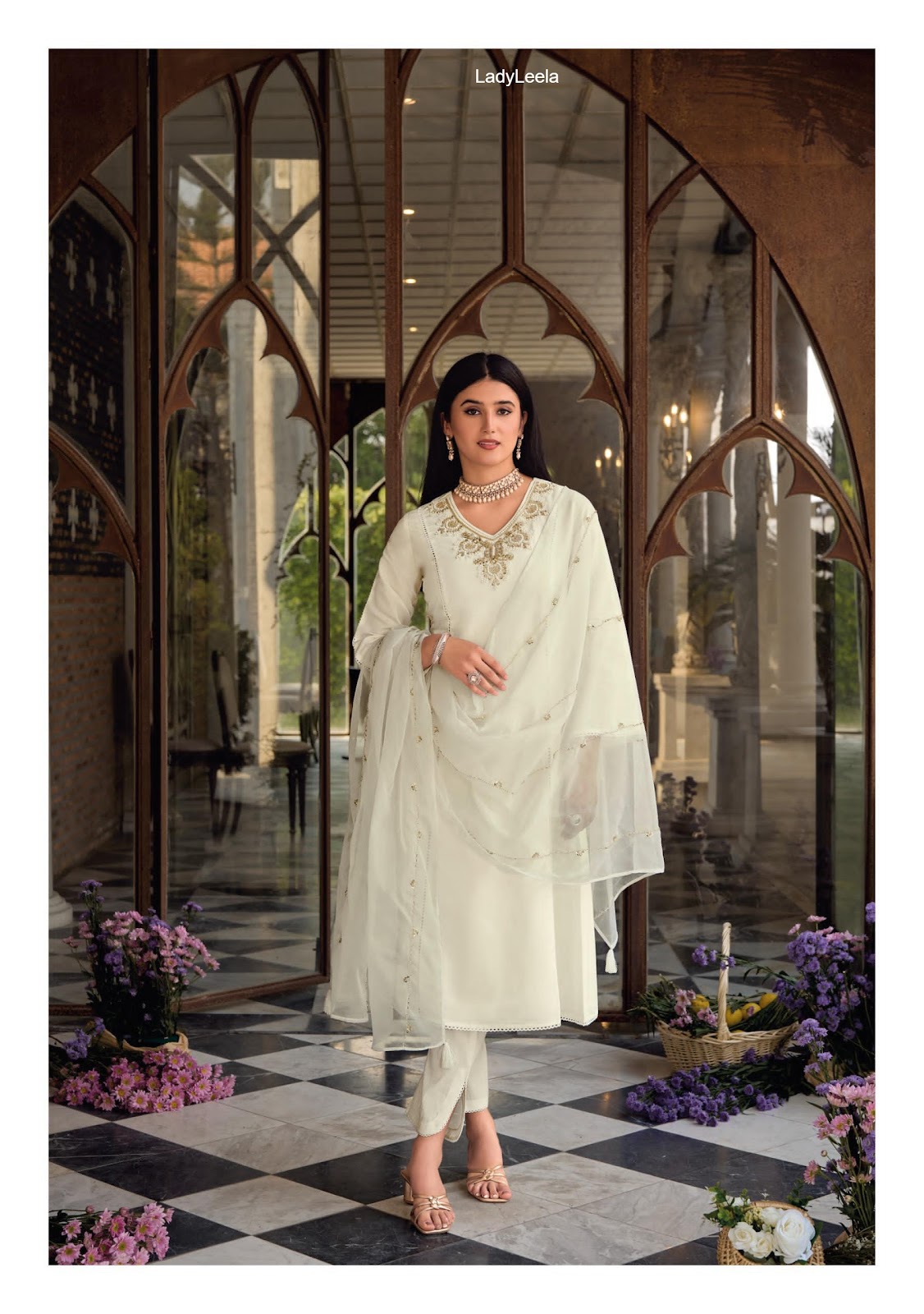 Rangeen Ladyleela Viscose Silk Readymade Anarkali Suits Exporter