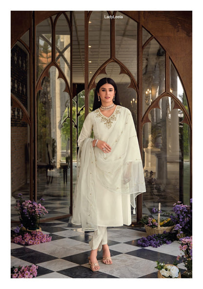 Rangeen Ladyleela Viscose Silk Readymade Anarkali Suits Exporter