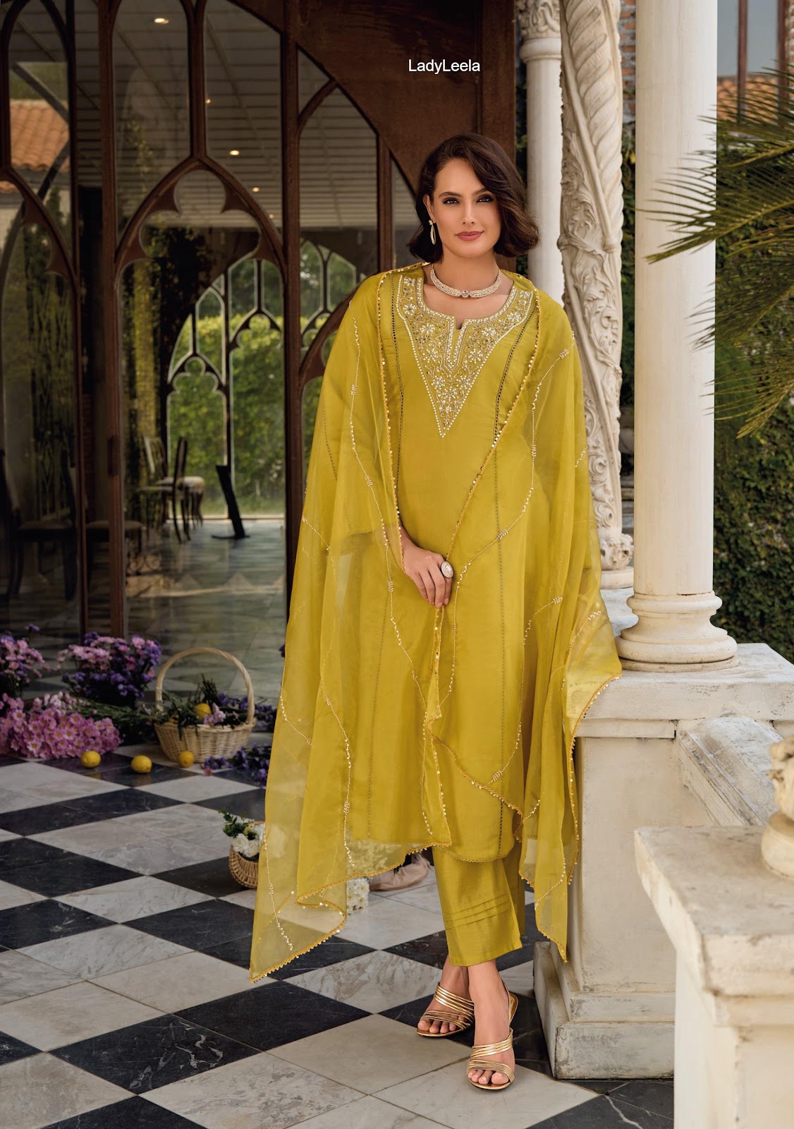 Rangeen Ladyleela Viscose Silk Readymade Anarkali Suits Exporter