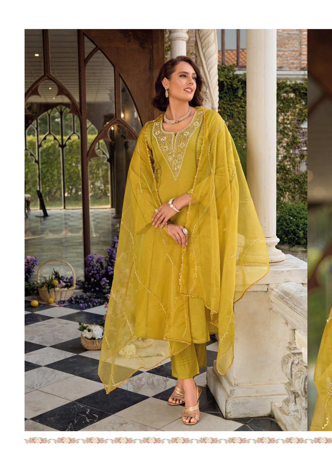 Rangeen Ladyleela Viscose Silk Readymade Anarkali Suits Exporter