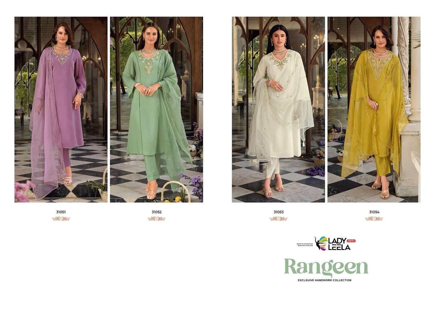 Rangeen Ladyleela Viscose Silk Readymade Anarkali Suits Exporter