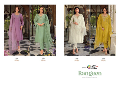 Rangeen Ladyleela Viscose Silk Readymade Anarkali Suits Exporter