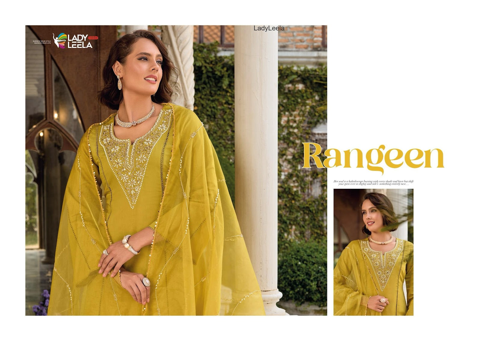 Rangeen Ladyleela Viscose Silk Readymade Anarkali Suits Exporter