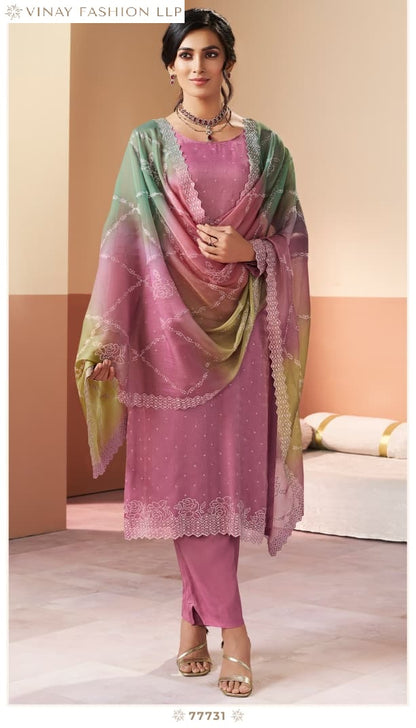 Ranggatt Kuleesh Vinay Fashion Llp Silk Pant Style Suits Wholesaler Ahmedabad