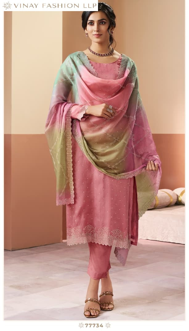 Ranggatt Kuleesh Vinay Fashion Llp Silk Pant Style Suits Wholesaler Ahmedabad