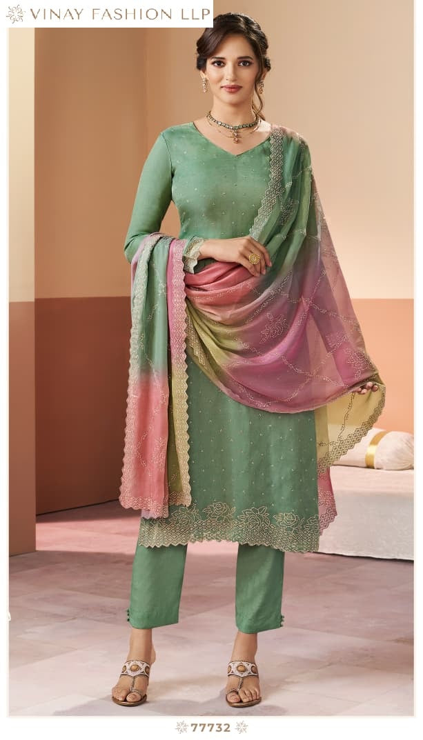 Ranggatt Kuleesh Vinay Fashion Llp Silk Pant Style Suits Wholesaler Ahmedabad