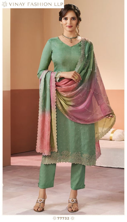 Ranggatt Kuleesh Vinay Fashion Llp Silk Pant Style Suits Wholesaler Ahmedabad