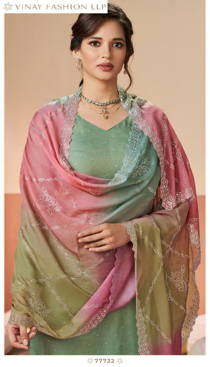 Ranggatt Kuleesh Vinay Fashion Llp Silk Pant Style Suits Wholesaler Ahmedabad
