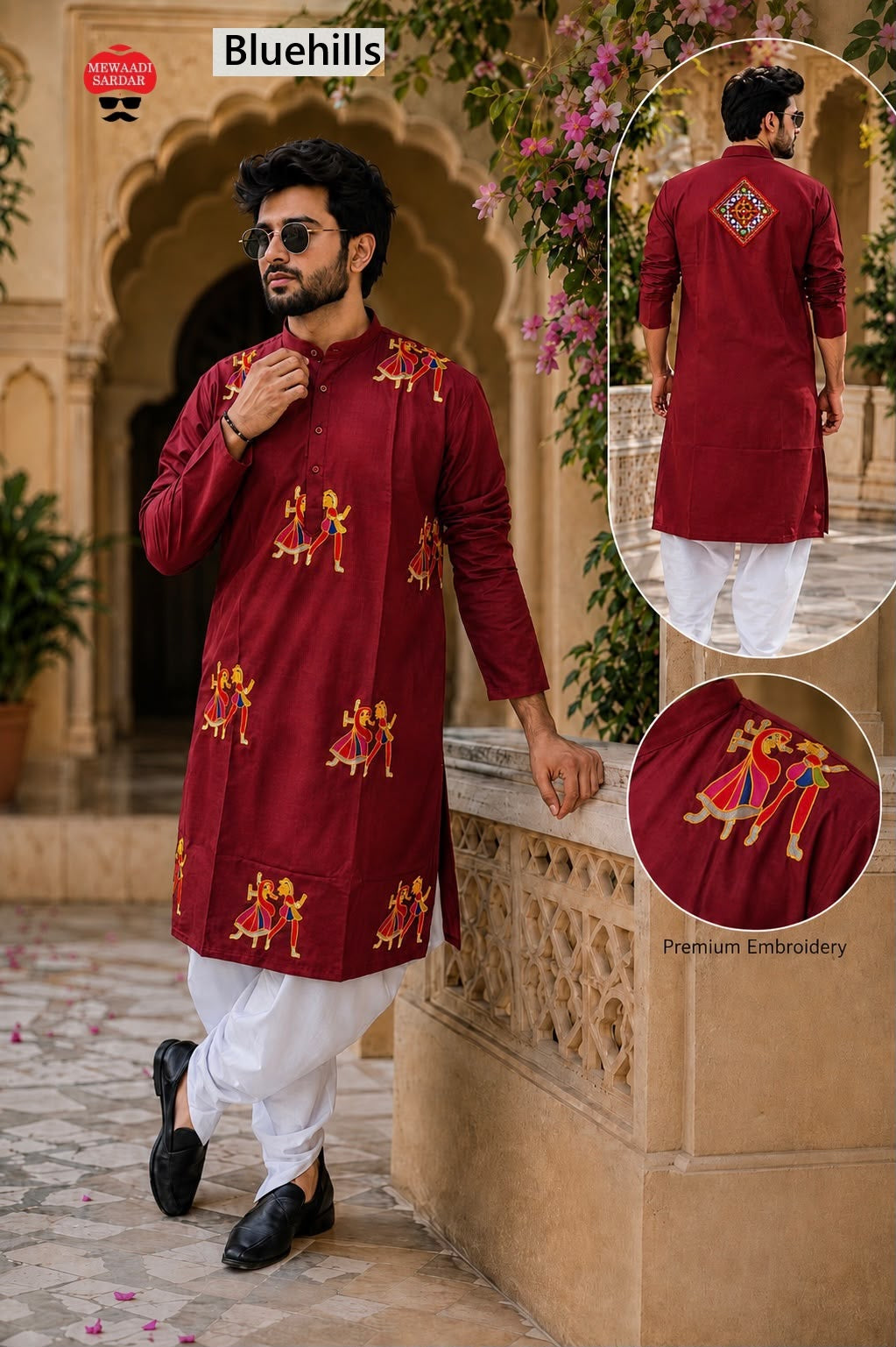 Rangilo Vol 1 Bluehills Cotton Mens Kurta Pajama Exporter India