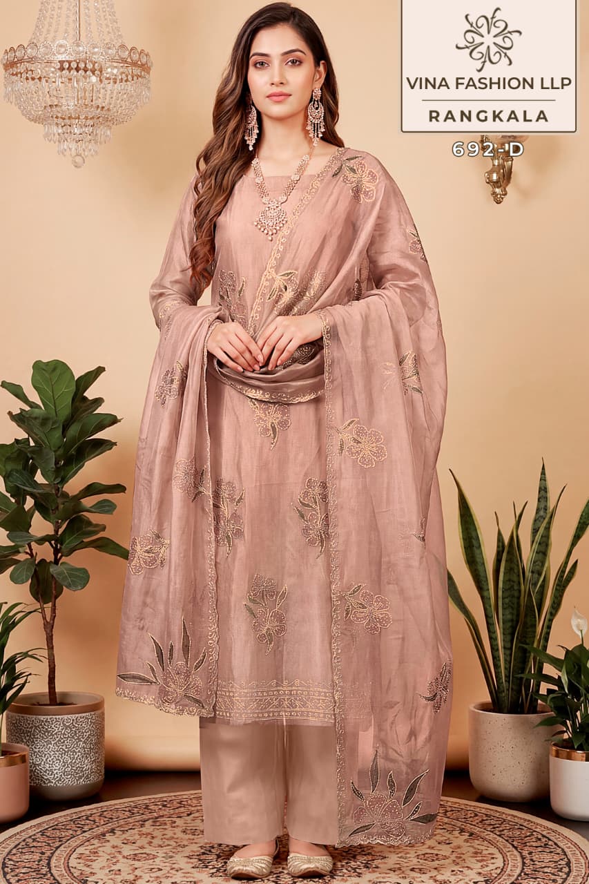 Rangkala Kuleesh Vinay Fashion Llp Salsa Silk Pant Style Suits Wholesale