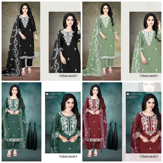 Rangoli 9 Starfashion Roman Readymade Pant Style Suits Wholesaler India