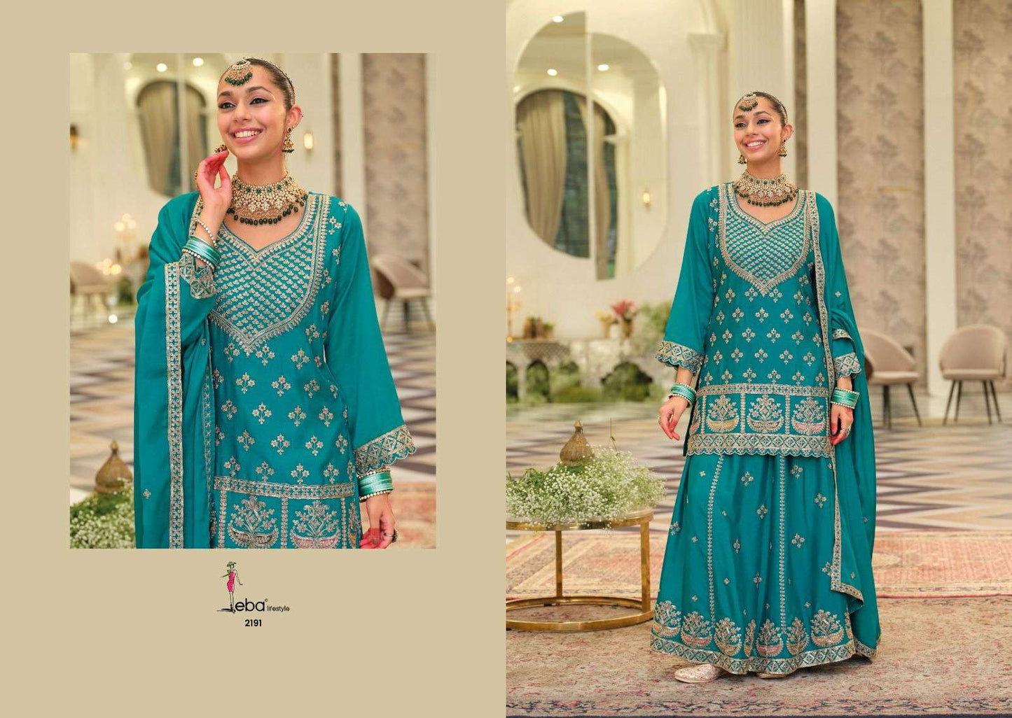 Rangoli Eba Lifestyle Chinon Readymade Skirt Style Suits Exporter Ahmedabad