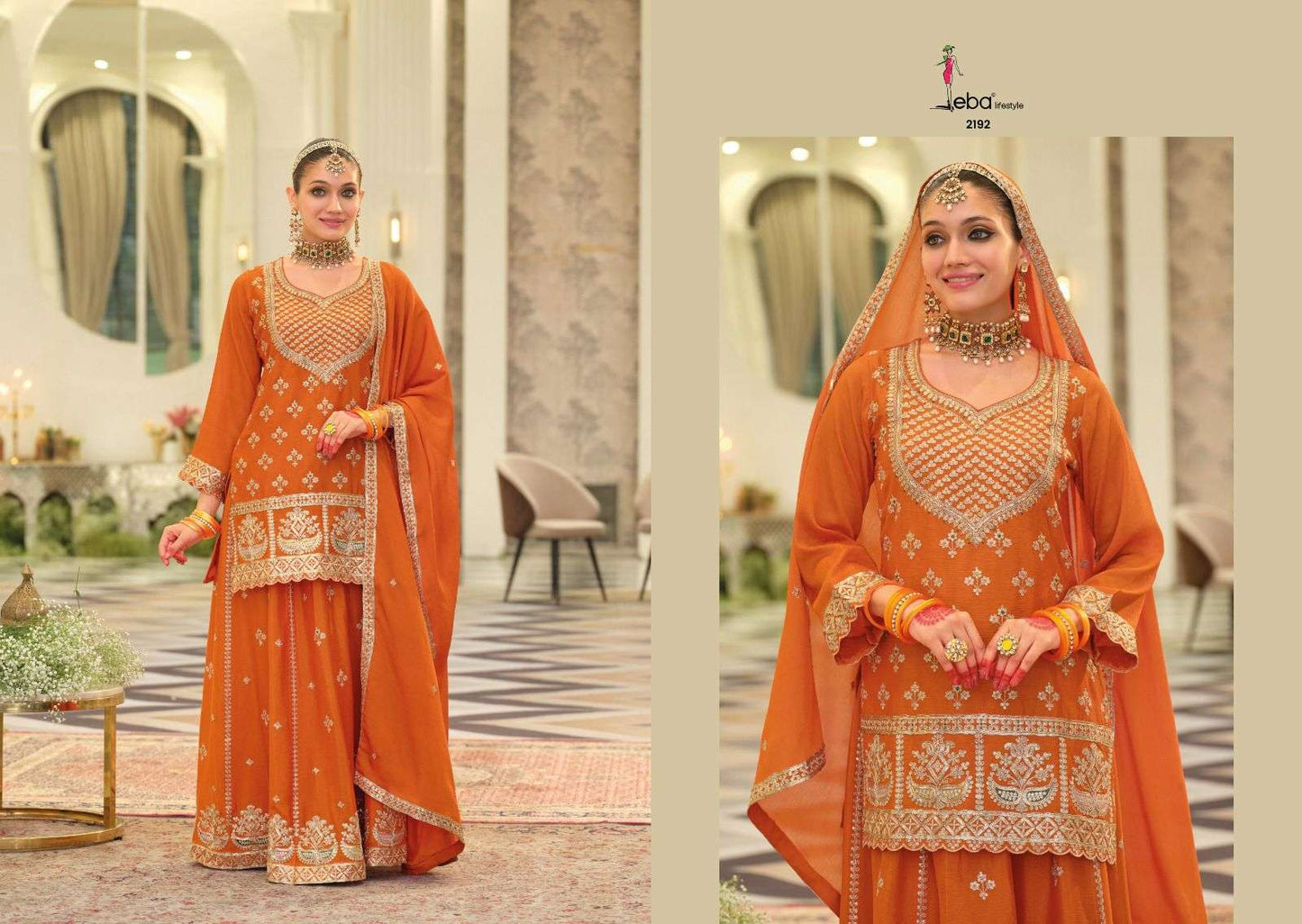 Rangoli Eba Lifestyle Chinon Readymade Skirt Style Suits Exporter Ahmedabad