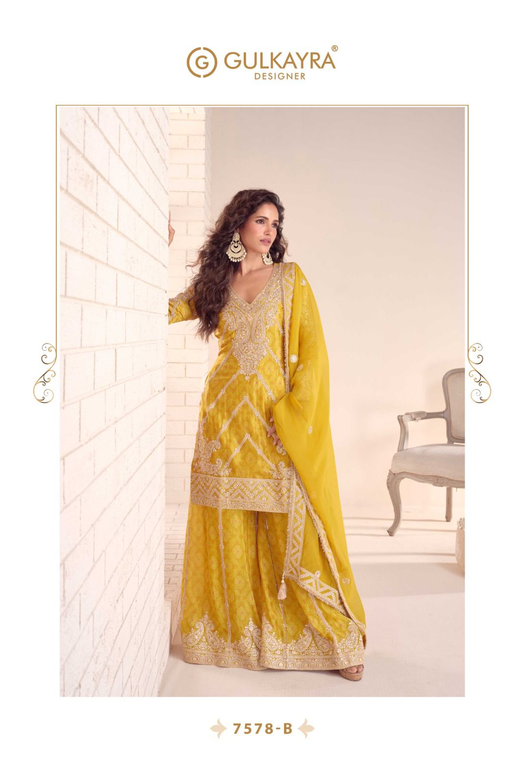 Rangoli Gulkayra Designer Chinon Readymade Plazzo Style Suits Wholesaler