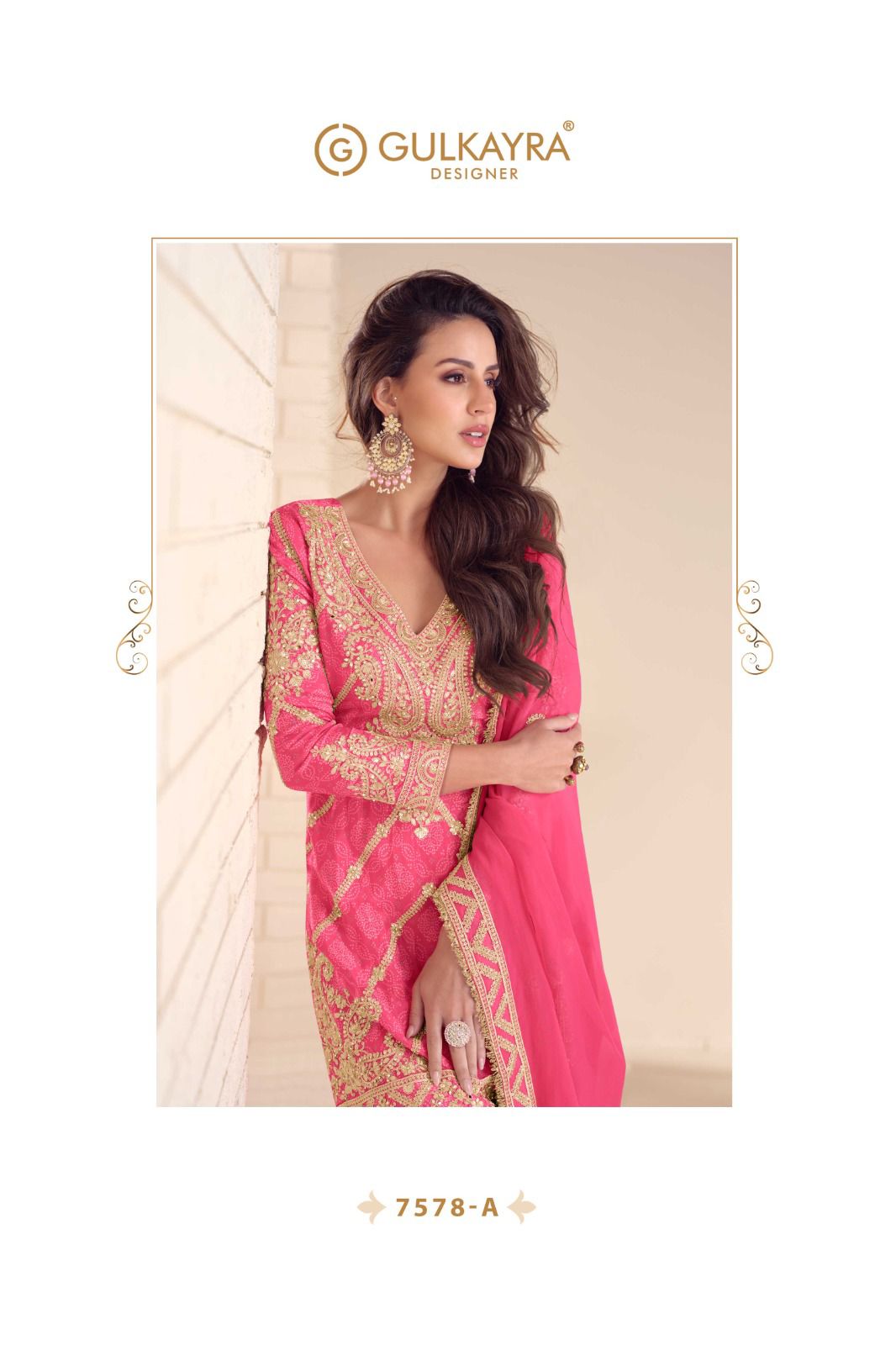 Rangoli Gulkayra Designer Chinon Readymade Plazzo Style Suits Wholesaler