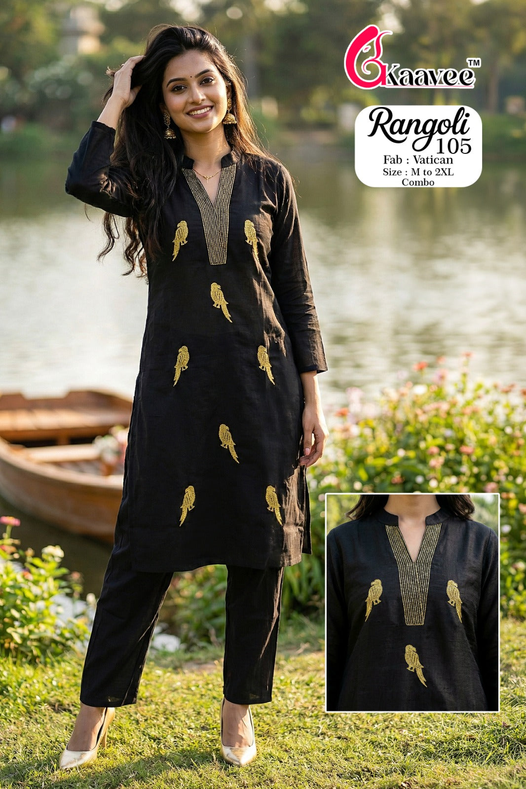 Rangoli Kaavee Vatican Kurti Pant Set Wholesale Price