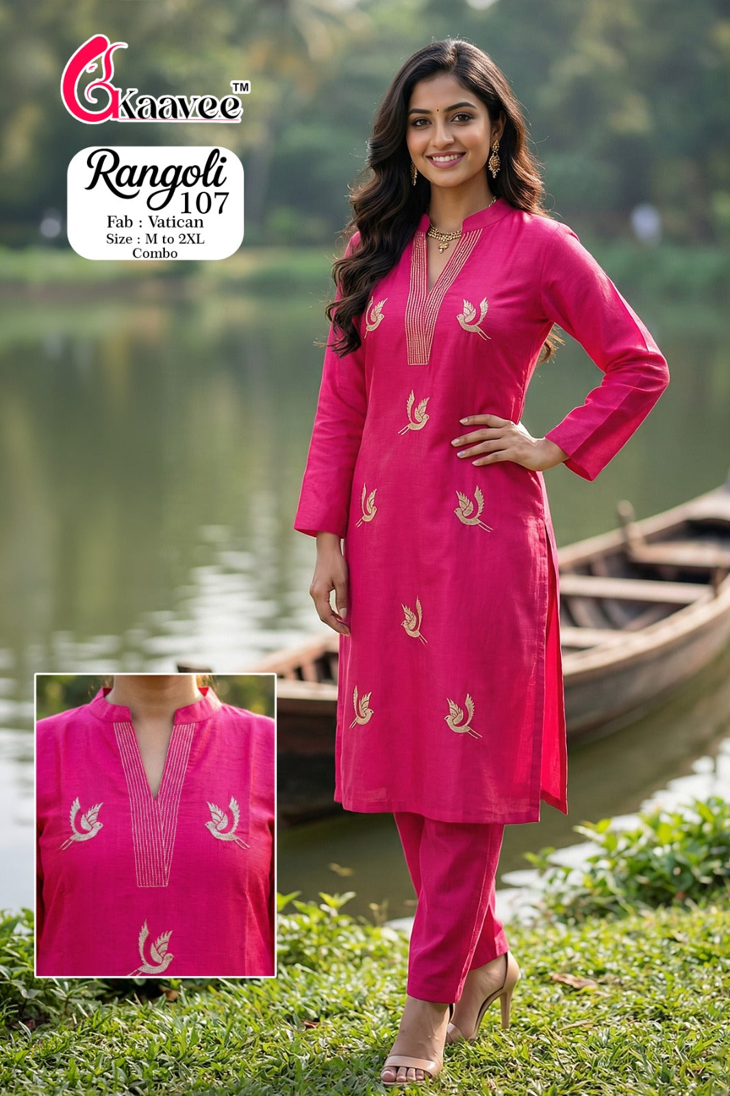 Rangoli Kaavee Vatican Kurti Pant Set Wholesale Price