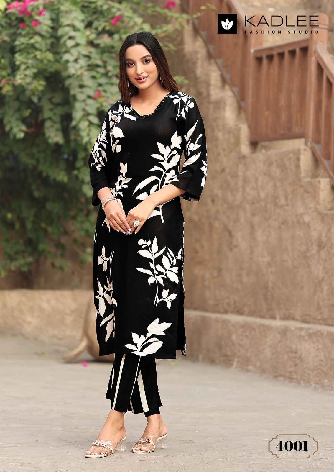 Rangoli Kadlee Rayon Kurti Pant Set Wholesale Price