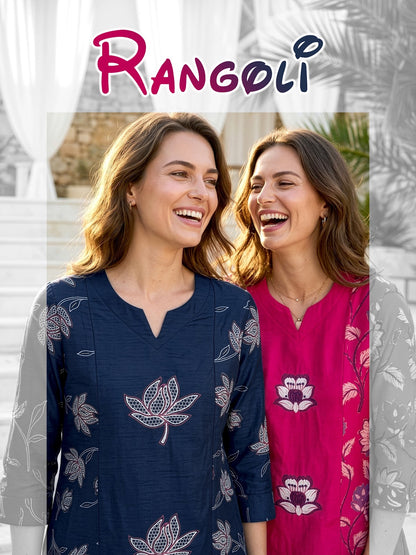 Rangoli Majisa Rayon Readymade Pant Style Suits Wholesale Price
