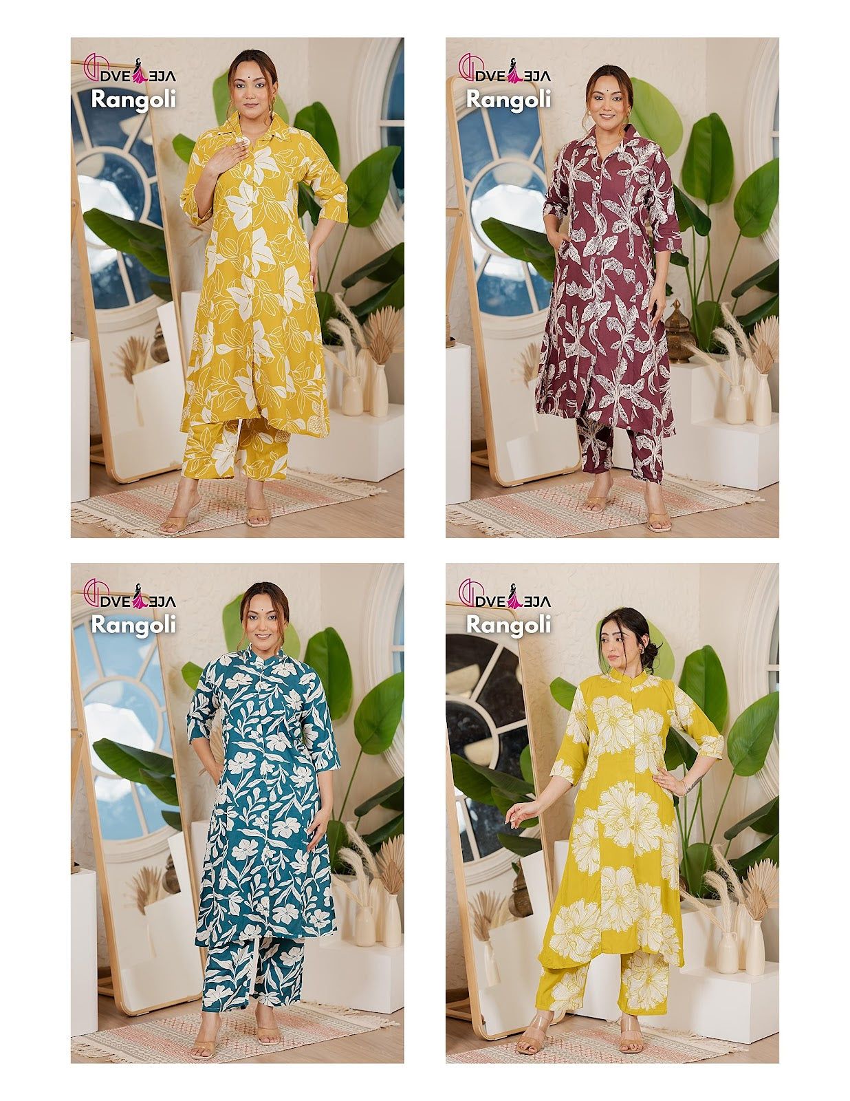 Rangoli Series 0207 Dveeja Fashion Reyon Co Ord Set Manufacturer