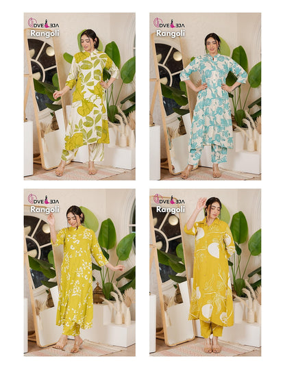 Rangoli Series 0207 Dveeja Fashion Reyon Co Ord Set Manufacturer