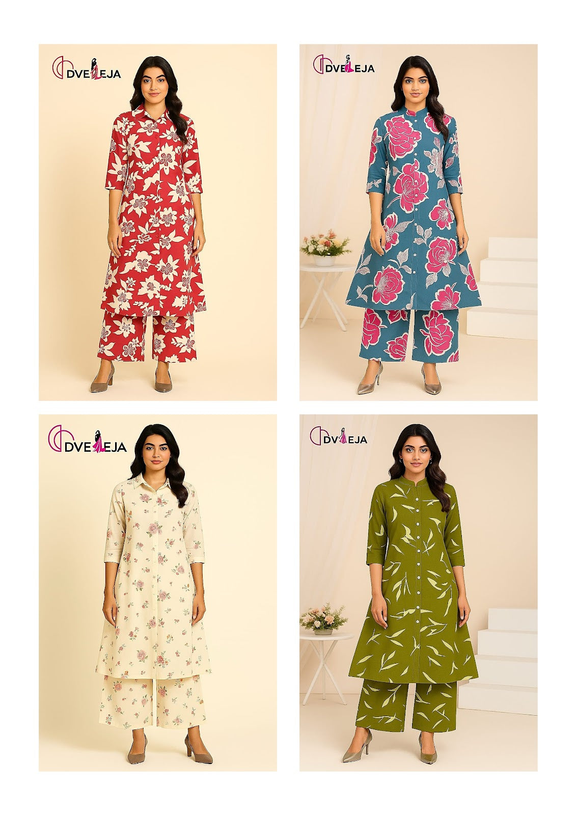 Rangoli Series Dveeja Fashion Reyon Co Ord Set Supplier Gujarat