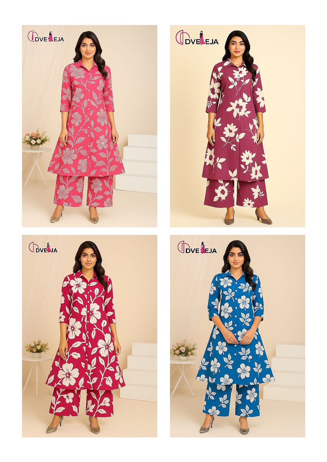 Rangoli Series Dveeja Fashion Reyon Co Ord Set Supplier Gujarat