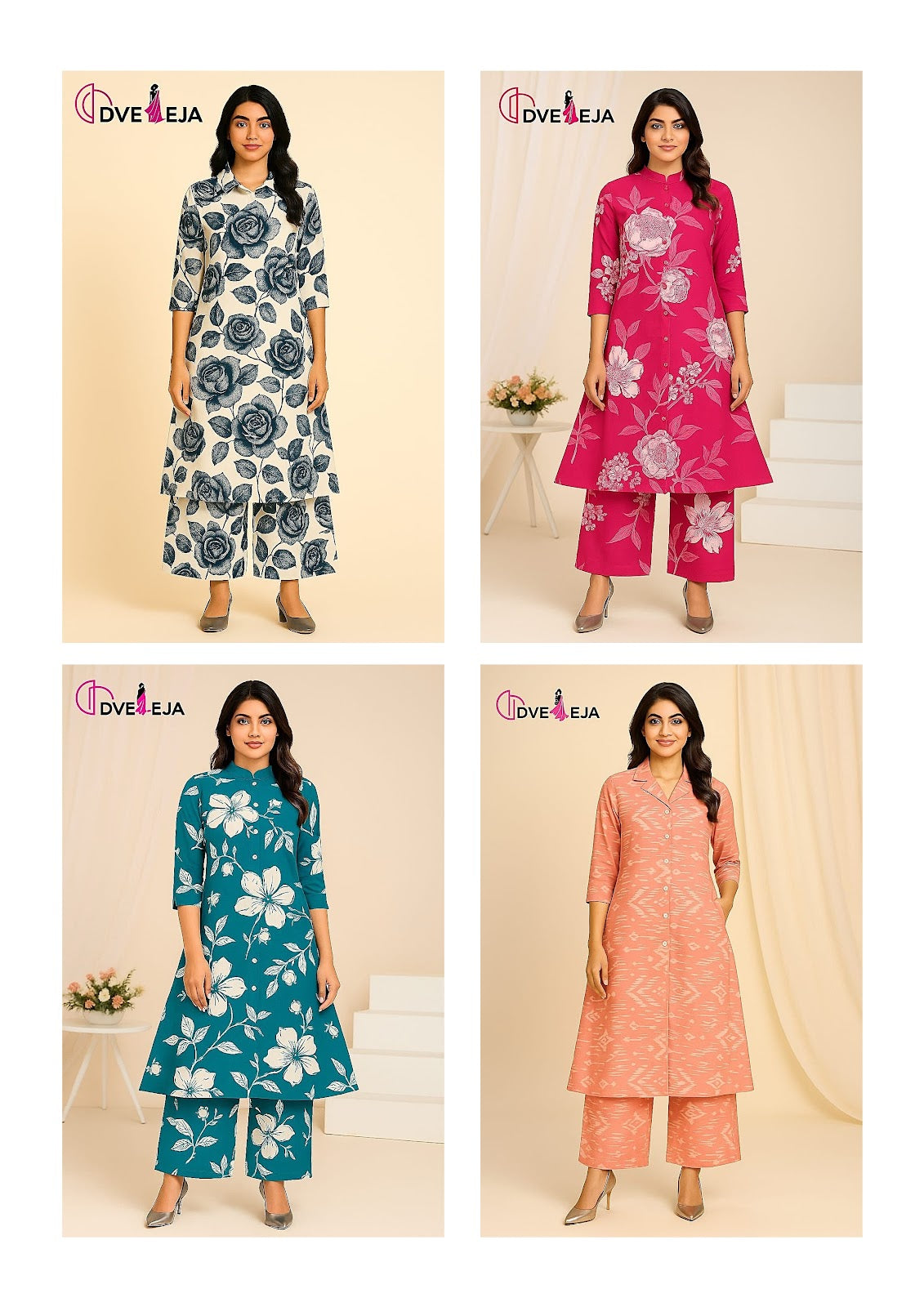 Rangoli Series Dveeja Fashion Reyon Co Ord Set Supplier Gujarat