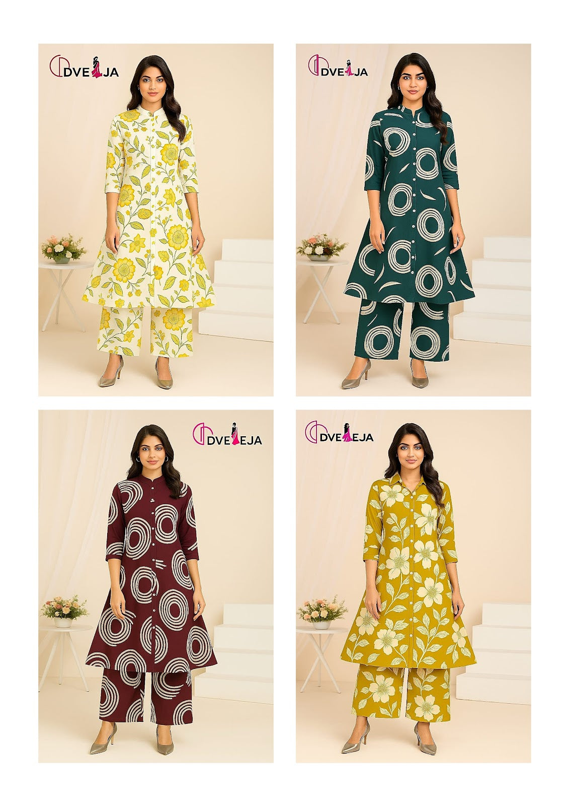 Rangoli Series Dveeja Fashion Reyon Co Ord Set Supplier Gujarat