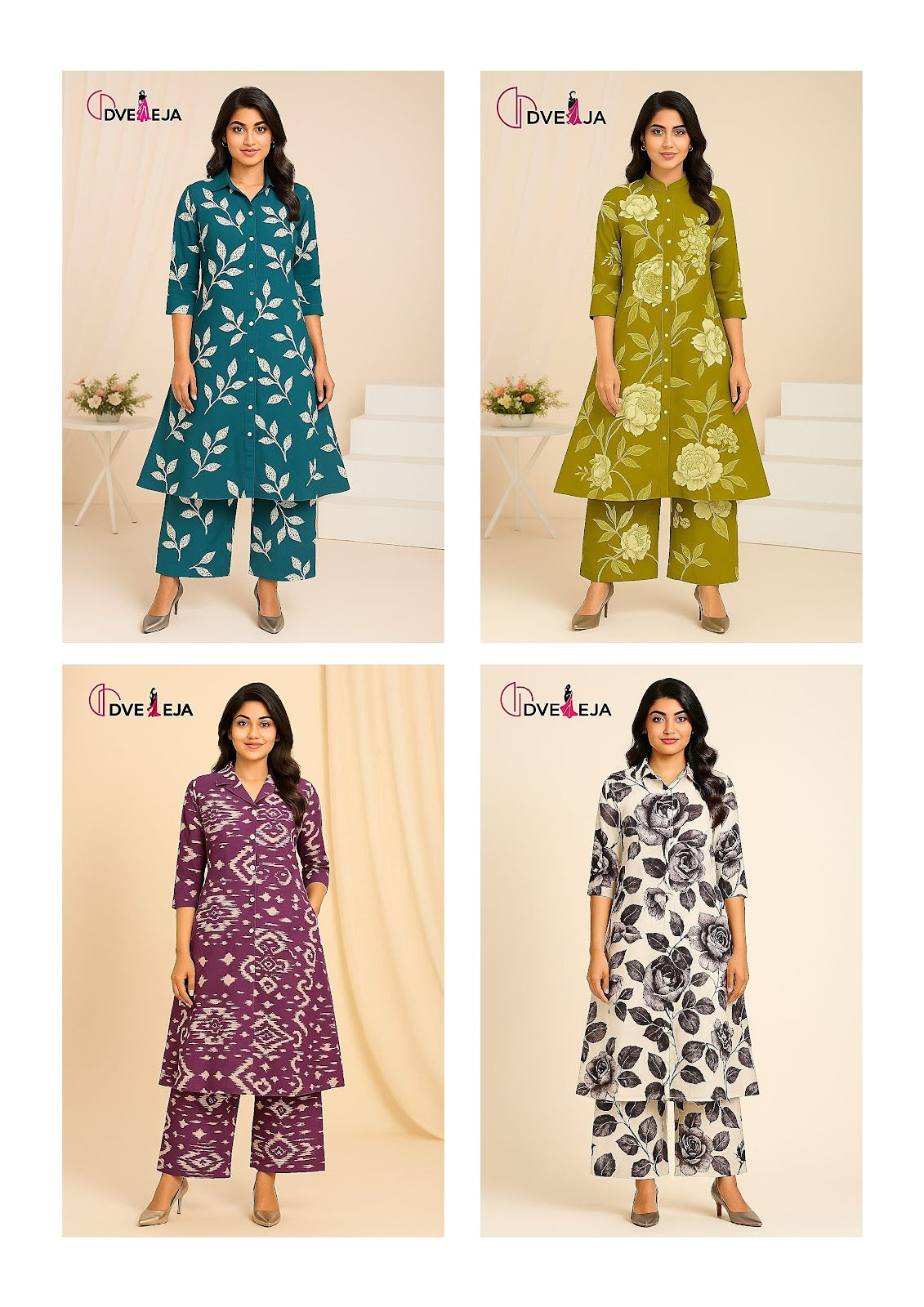 Rangoli Series Dveeja Fashion Reyon Co Ord Set Supplier Gujarat