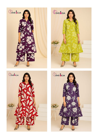 Rangoli Series Dveeja Fashion Reyon Co Ord Set Supplier Gujarat